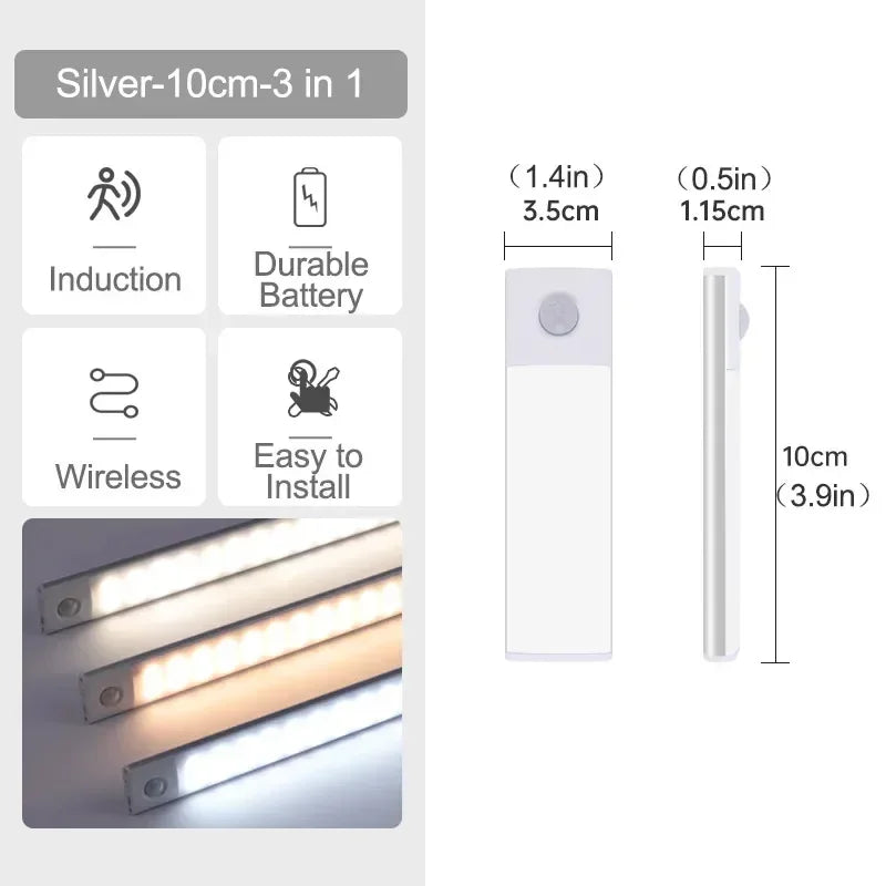 VENUSWING LED Under Cabinet Light – Motion Sensor Rechargeable