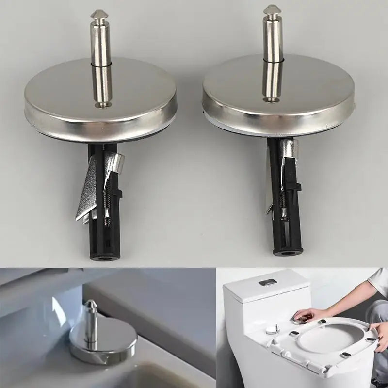 Quick Release Toilet Seat Hinge Fixings – 2 Sets Universal Toilet Seat Hinge PRIMED