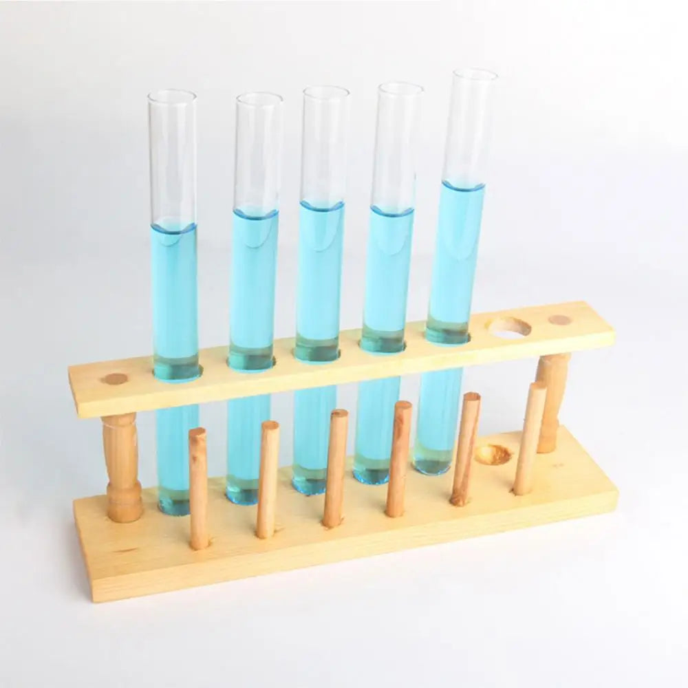 Wooden Test Tube Rack Stand 6/8/10/12 Holes | Lab Organizer Lab Test Tube Rack PRIMED