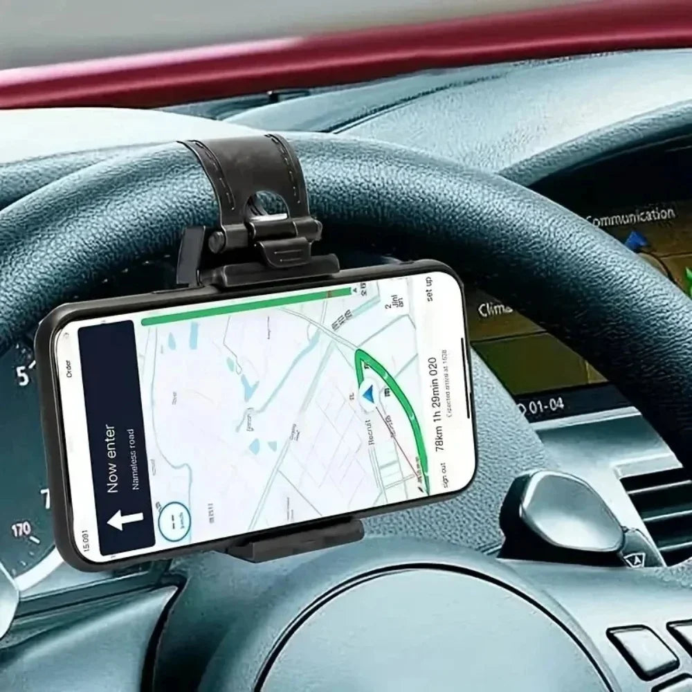 Universal Car Steering Wheel Phone Holder & GPS Mount Car Phone Mount PRIMED