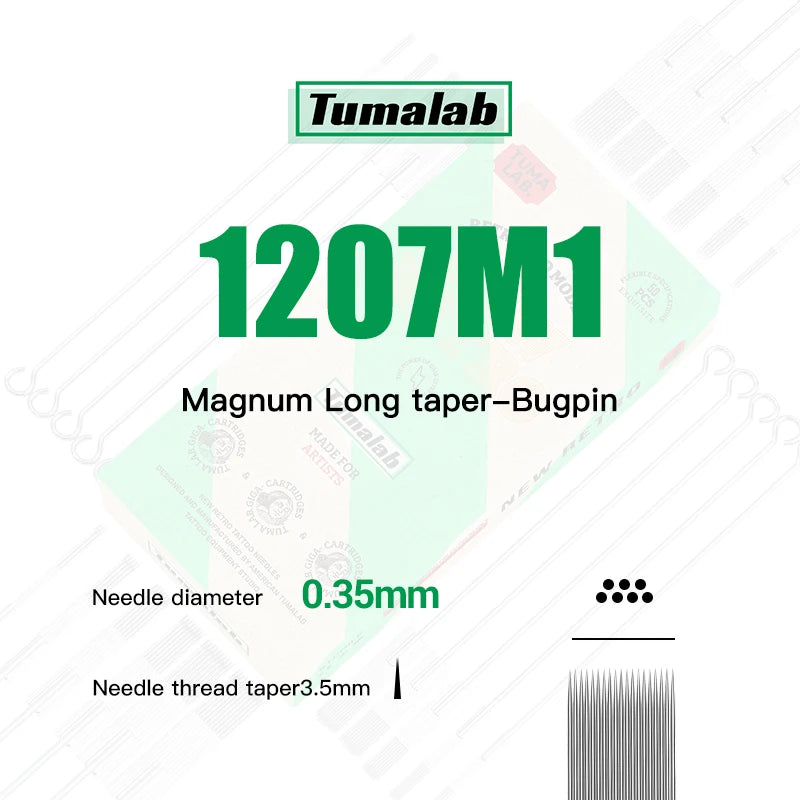 TUMAlab Sterile Disposable Round Magnum Tattoo Needles 50pk