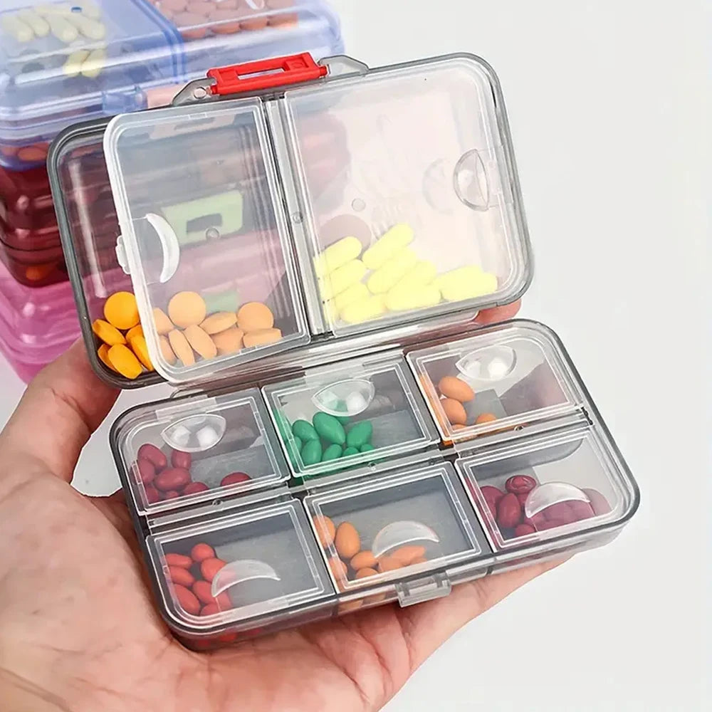 Weekly Pill Organizer 7/8 Compartments – Airtight Travel Pill Box
