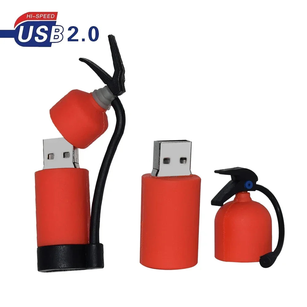 Fireman Fire Truck USB Flash Drive 8GB–128GB | Novelty Pen Drive Novelty USB Flash Drive PRIMED
