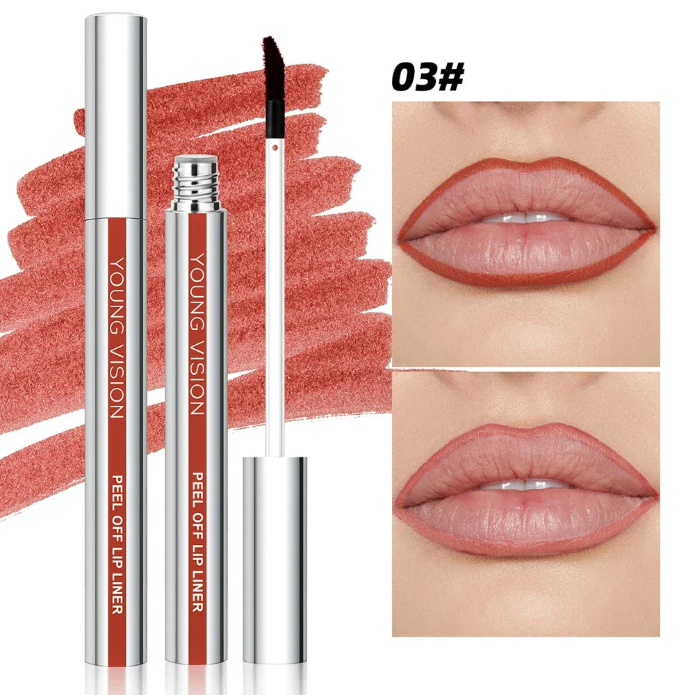 Peel Off Matte Lip Liner Pencil – Waterproof & Long Lasting