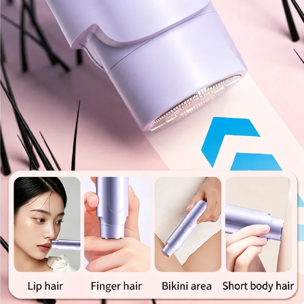 Waterproof Rechargeable Women's Bikini Trimmer Dual Head