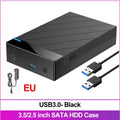 SATA to USB 3.0 External HDD Enclosure 2.5" & 3.5" Up to 22TB HDD Enclosure PRIMED 3.5 2.5Inch EU Black China Mainland