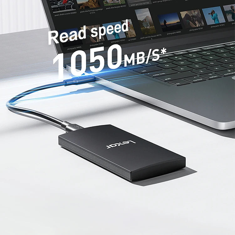 Lexar SL300 Portable SSD USB 3.2 Type-C | Up to 1050MB/s Portable External SSD PRIMED
