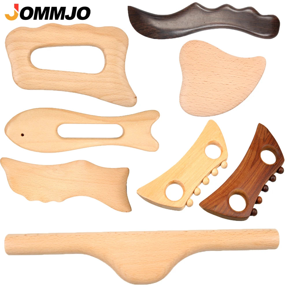 Wooden Gua Sha Scraping Massage Tool – Spa Body & Face