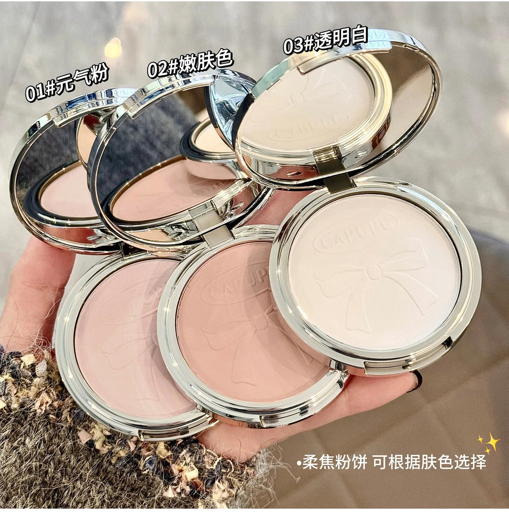 Bowknot Pressed Setting Powder – Matte Oil Control & Concealer Pressed Setting Powder PRIMED