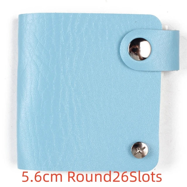 PU Nail Art Stamping Plates Storage Case 16/20/26 Slots