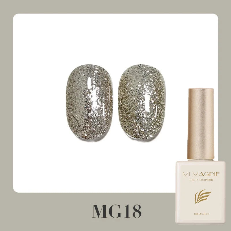 Diamond Glitter Gel Polish – Holographic UV LED Nail Gel 15ml