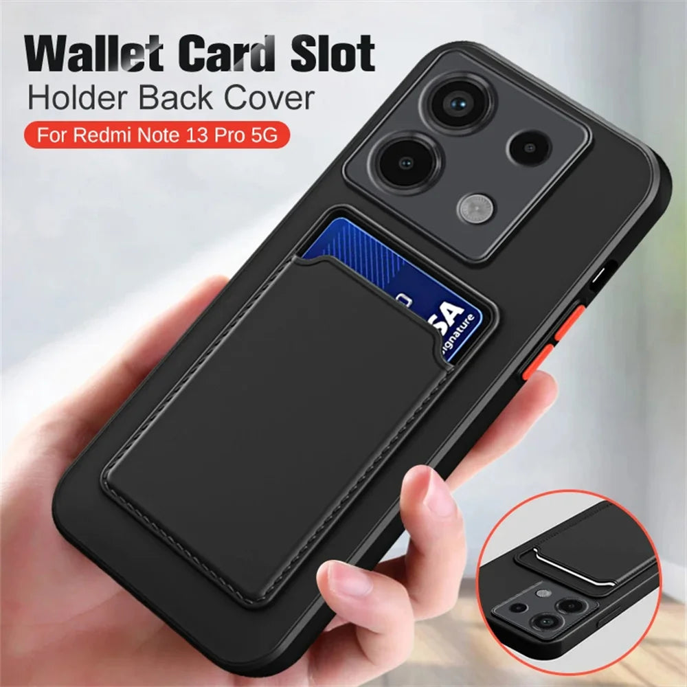 Liquid Silicone Wallet Case Xiaomi Redmi Note 14 15 Card Holder Silicone Wallet Case PRIMED