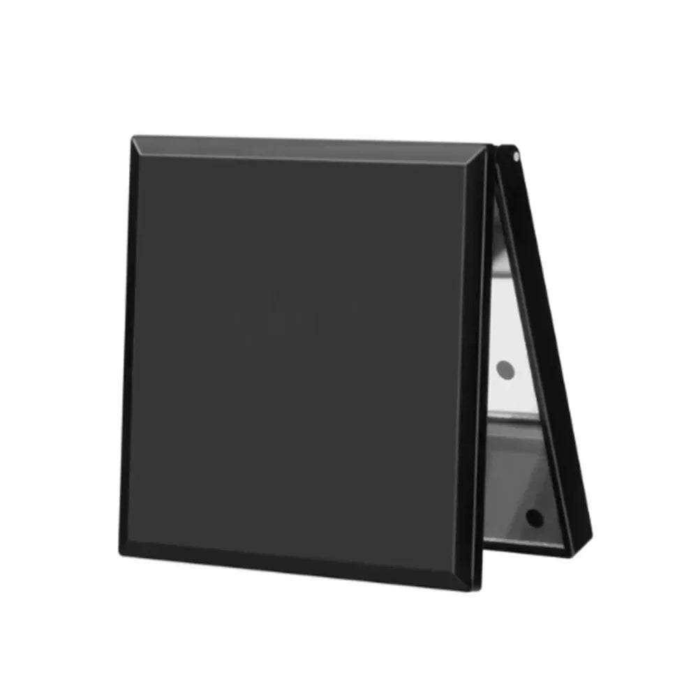 LED Foldable Compact Makeup Mirror – 6 LED Pocket Mirror LED Compact Mirror PRIMED Black