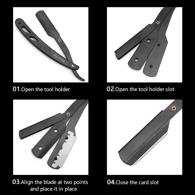 Men's Folding Shavette Razor – Replaceable Blades, 5 Colors Folding Shavette Razor PRIMED