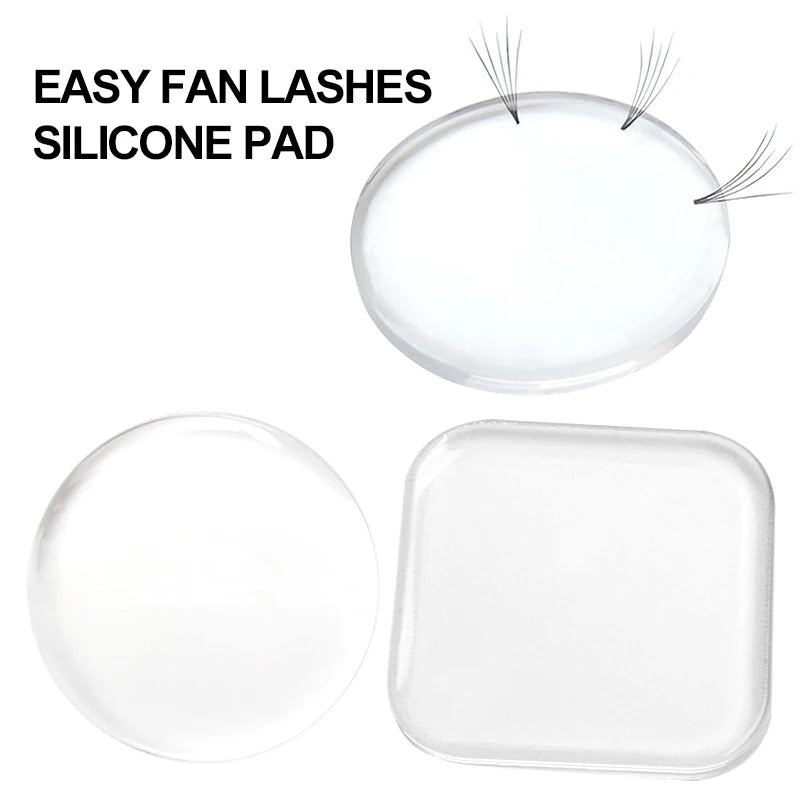 Silicone Easy Fan Lash Pads for Eyelash Extensions | 1–3 Pack Lash Extension Tool PRIMED