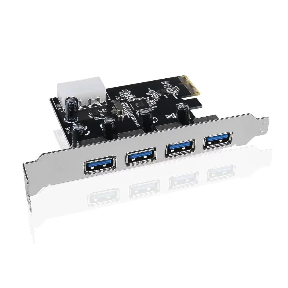 USB 3.0 PCIe Expansion Card – 4-Port 5Gbps PCI Express Adapter