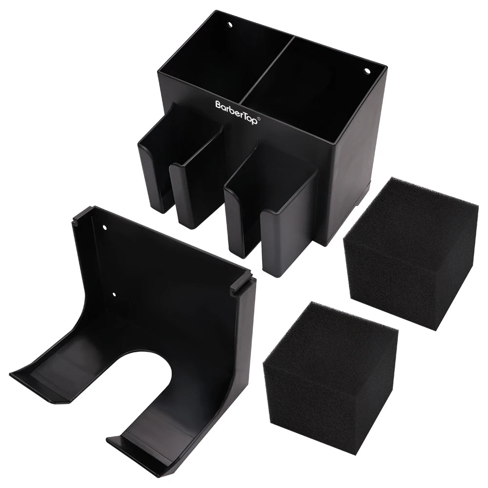Wall-Mounted Barber Tool Holder & Salon Storage Organizer