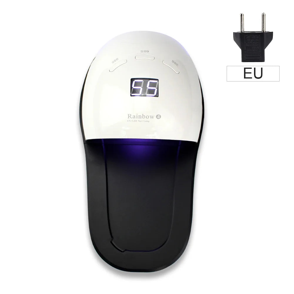 48W UV LED Nail Lamp – Professional Gel Polish Curing Dryer UV LED Nail Lamp PRIMED Rainbow4 EU
