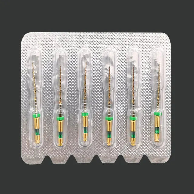 Wave Gold NiTi Rotary Endodontic Files 6pcs | Large Primary