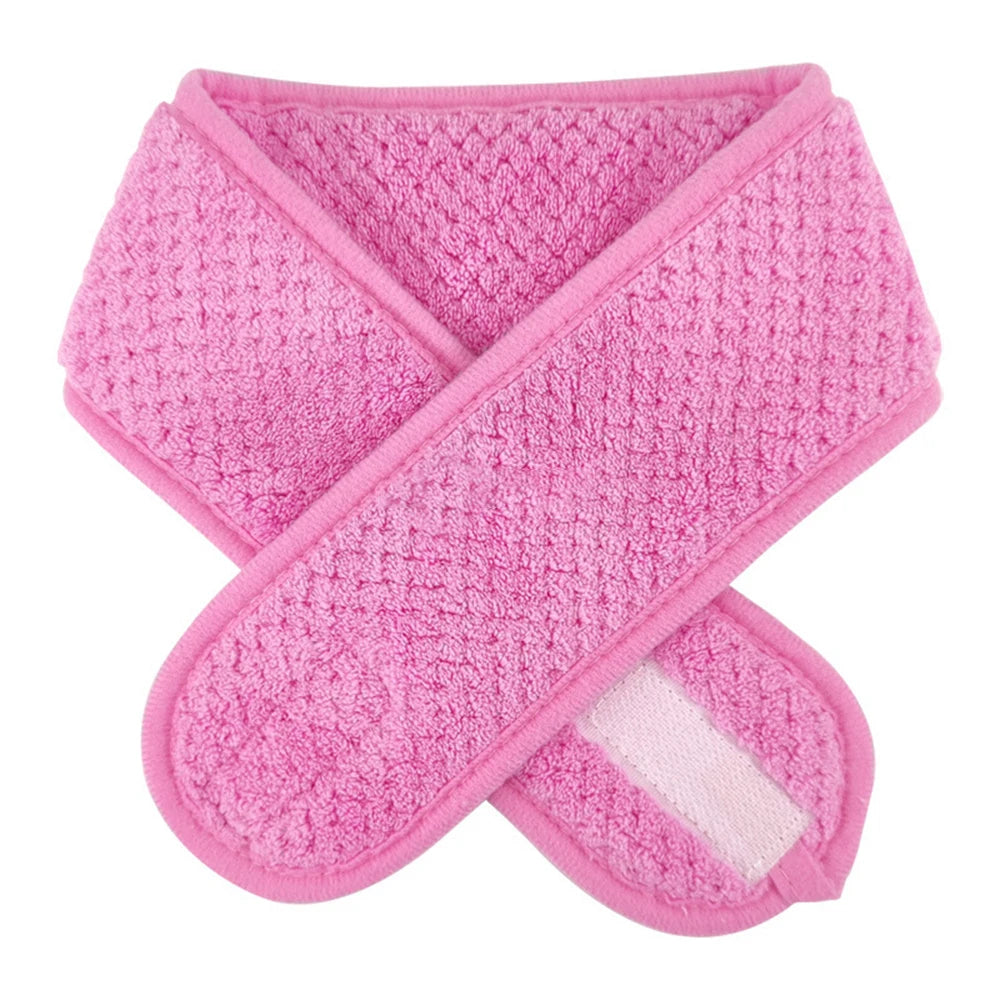 Adjustable Spa Facial Headband for Eyelash Extensions Spa Facial Headband PRIMED pink