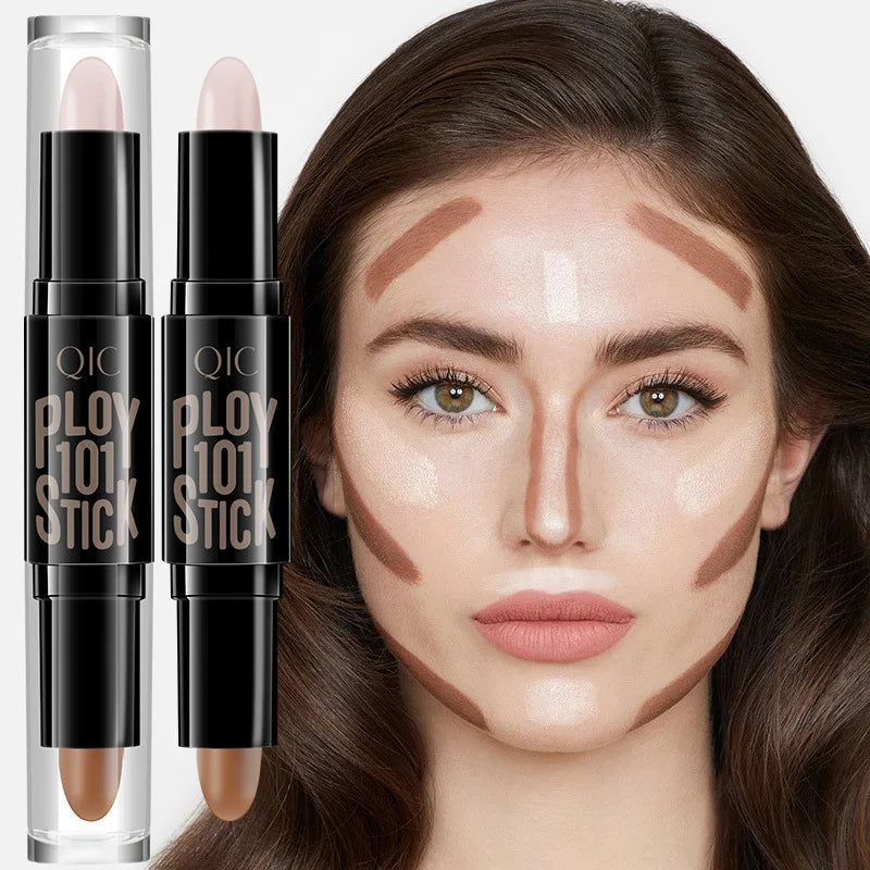 QIC Contour & Concealer Stick – Waterproof Face Bronzer Cream Concealer Contour Stick PRIMED