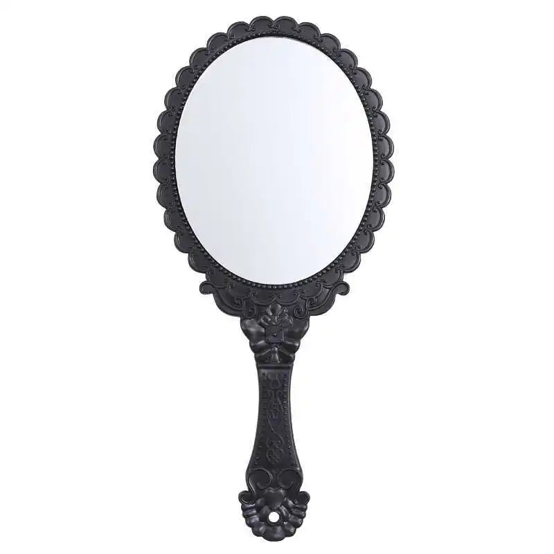 Vintage Handheld Makeup Mirror – Portable Travel Mirror