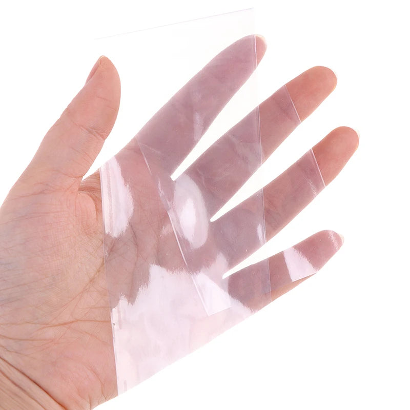 100-Pack Transparent Shrink Film Remote Control Covers PVC Remote Control Cover PRIMED