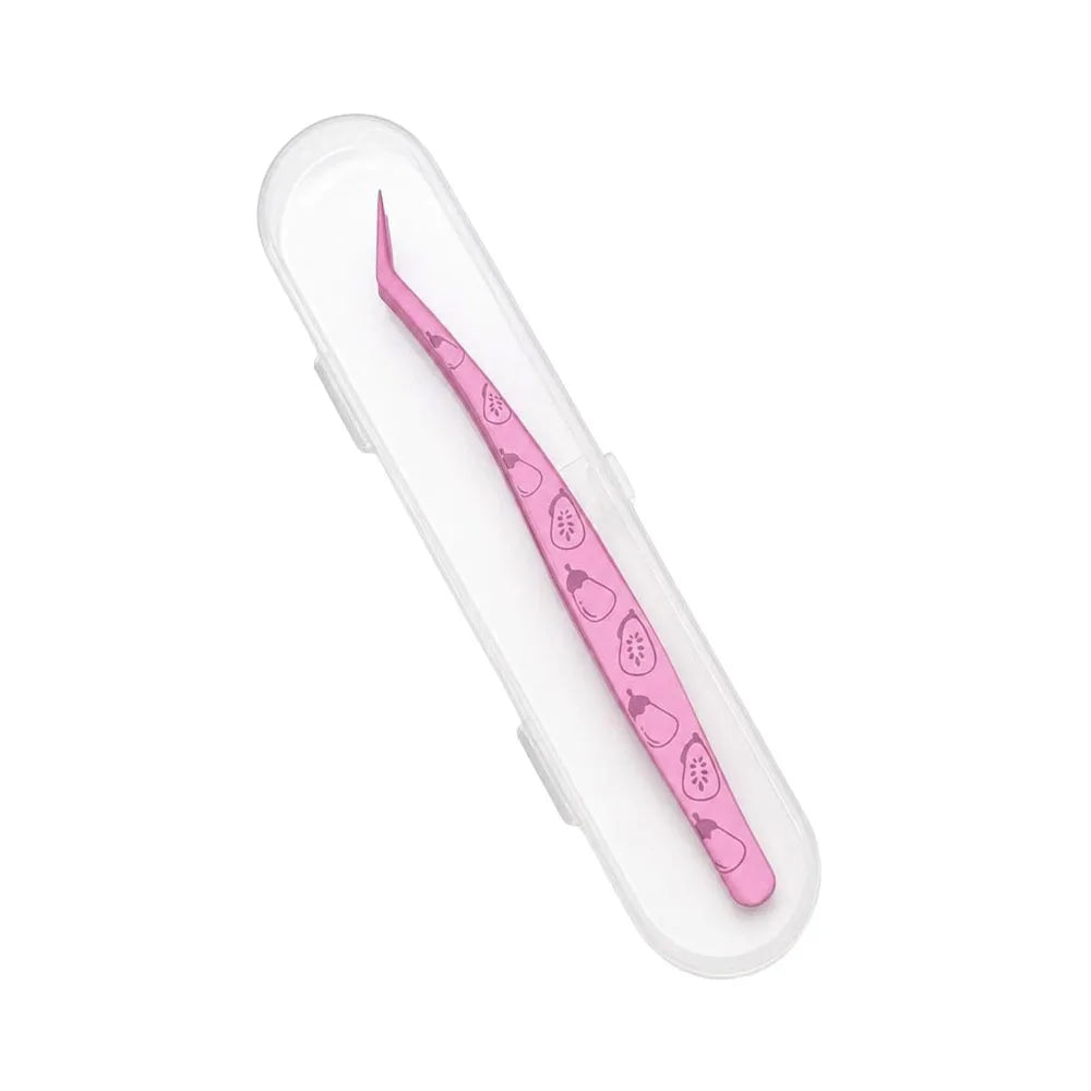 Stainless Steel False Eyelash Tweezers – Cartoon Fruit Design