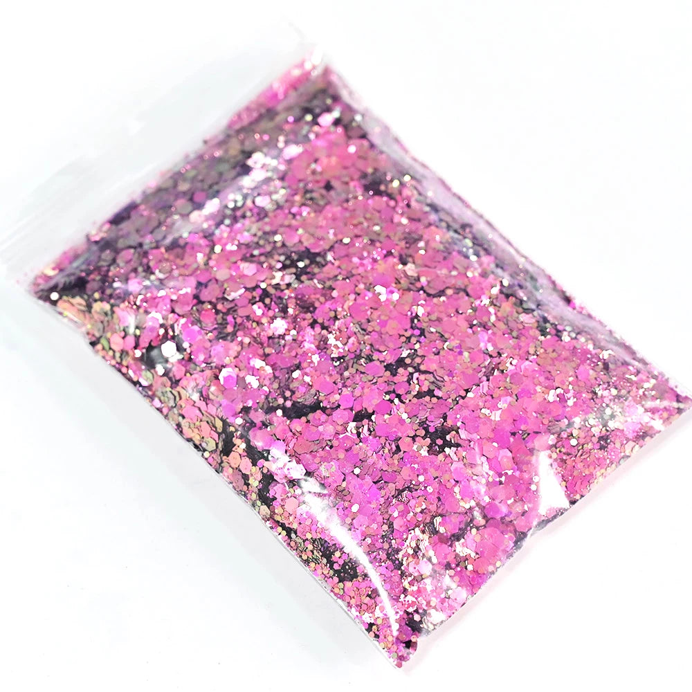 Mermaid Nail Art Glitter 50g – Chameleon Hexagon Sequins