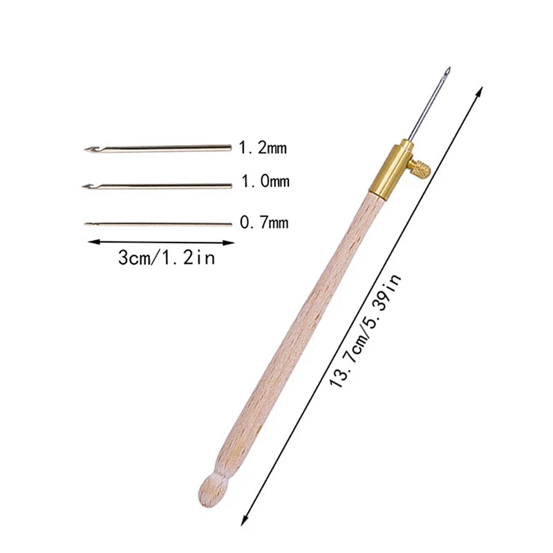 Tambour Embroidery Hook Set – 3 Needles French Crochet Kit