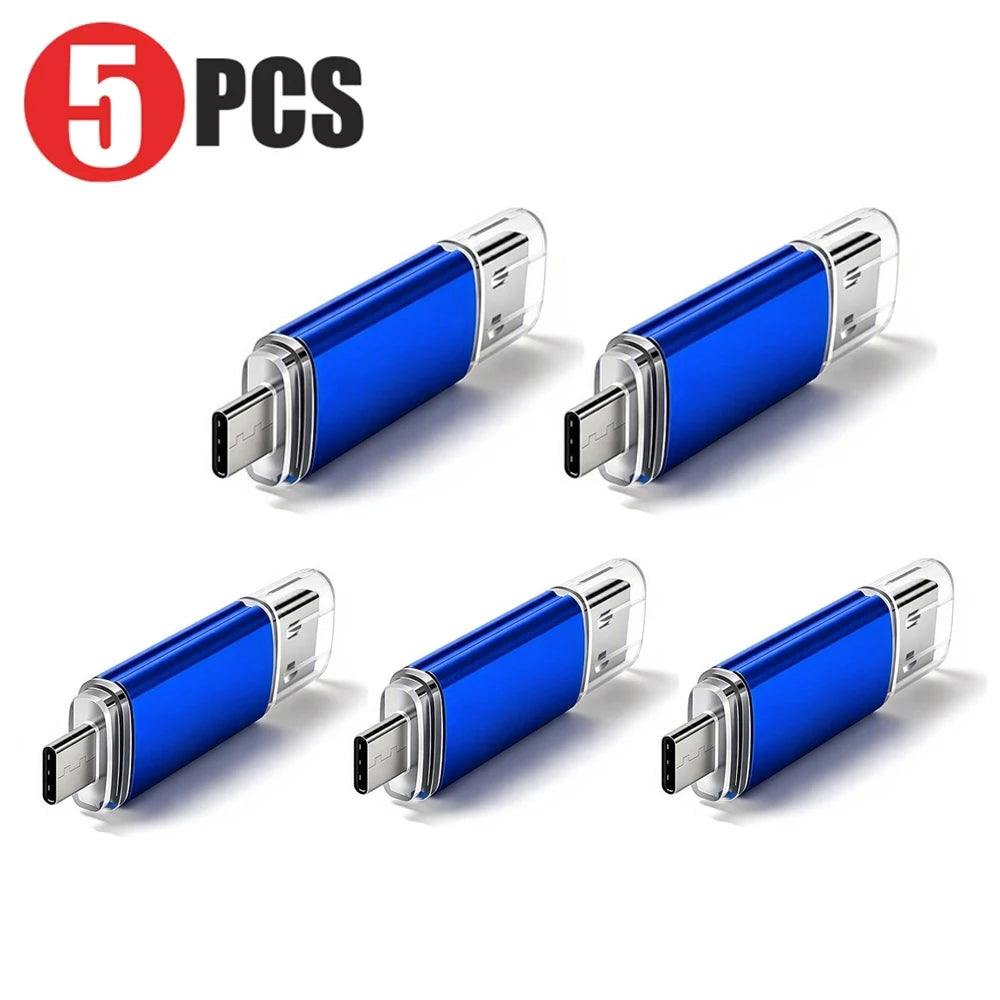 JASTER 5-Pack Type-C USB 2.0 Flash Drive 128MB–128GB USB Flash Drive PRIMED