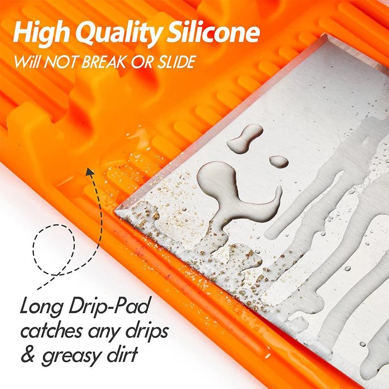 Silicone Grill Mat – Heat Resistant BBQ Tool Rest for Griddle Grill Silicone Mat PRIMED