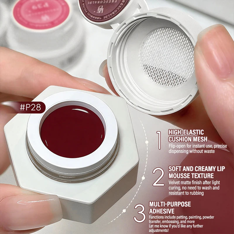 39-Color No-Wipe Cushion Patting Gel – Gradient UV Nail Polish Gel Nail Polish PRIMED