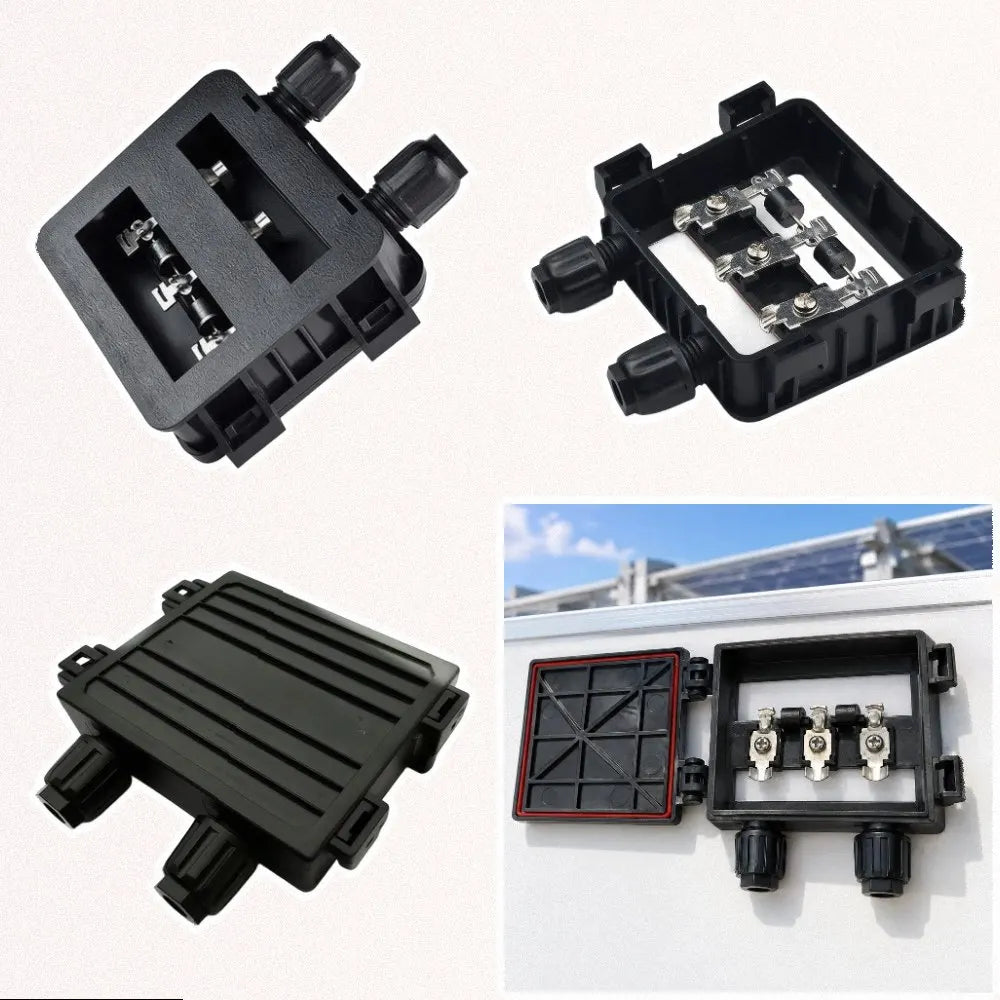 Solar Junction Box 50W–120W IP65 Waterproof PV Module 6A