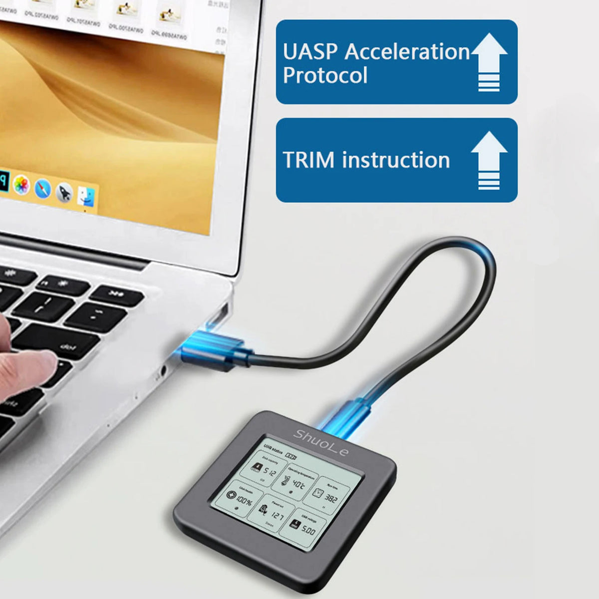 UTHAI NVMe M.2 SSD Enclosure USB 3.2 Gen2 10Gbps Aluminum