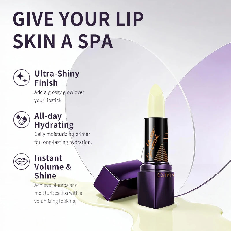 CATKIN Moisturizing Lip Balm C01 – High-Gloss & Hydrating Moisturizing Lip Balm PRIMED