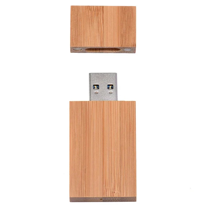Wooden USB Flash Drive Custom Laser Engraved – 8GB to 64GB Gift USB Flash Drive PRIMED 128GB Carbonized no box CN