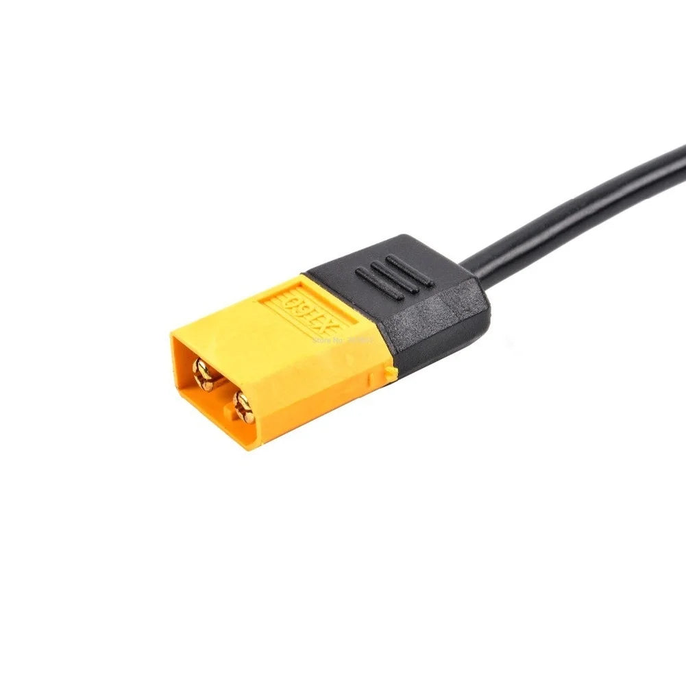 XT60 to DC 5.5x2.5mm Right Angle Adapter Cable 0.5m RC