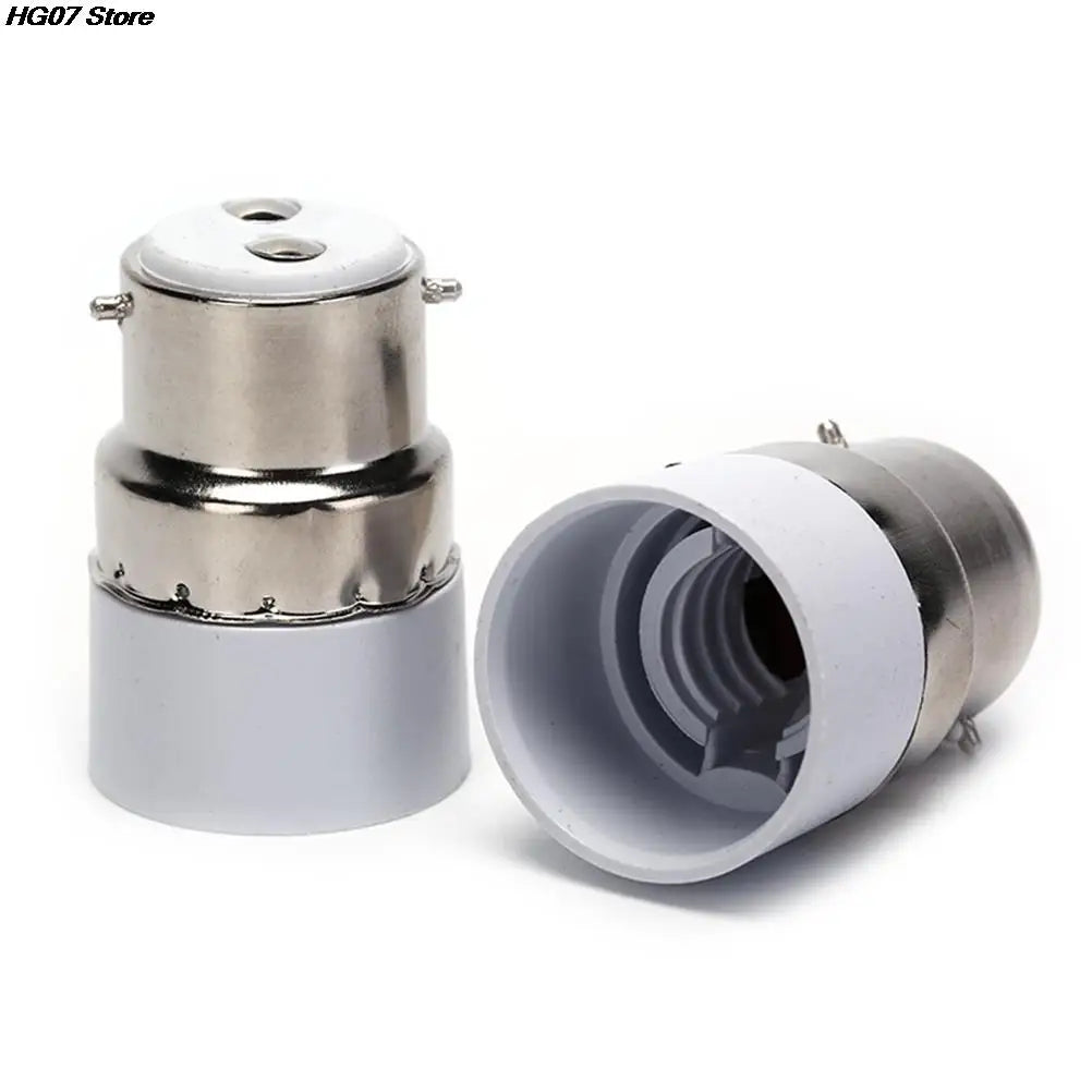 B22 to E14 LED Bulb Socket Adapter – Fireproof Lamp Converter Lamp Socket Adapter PRIMED