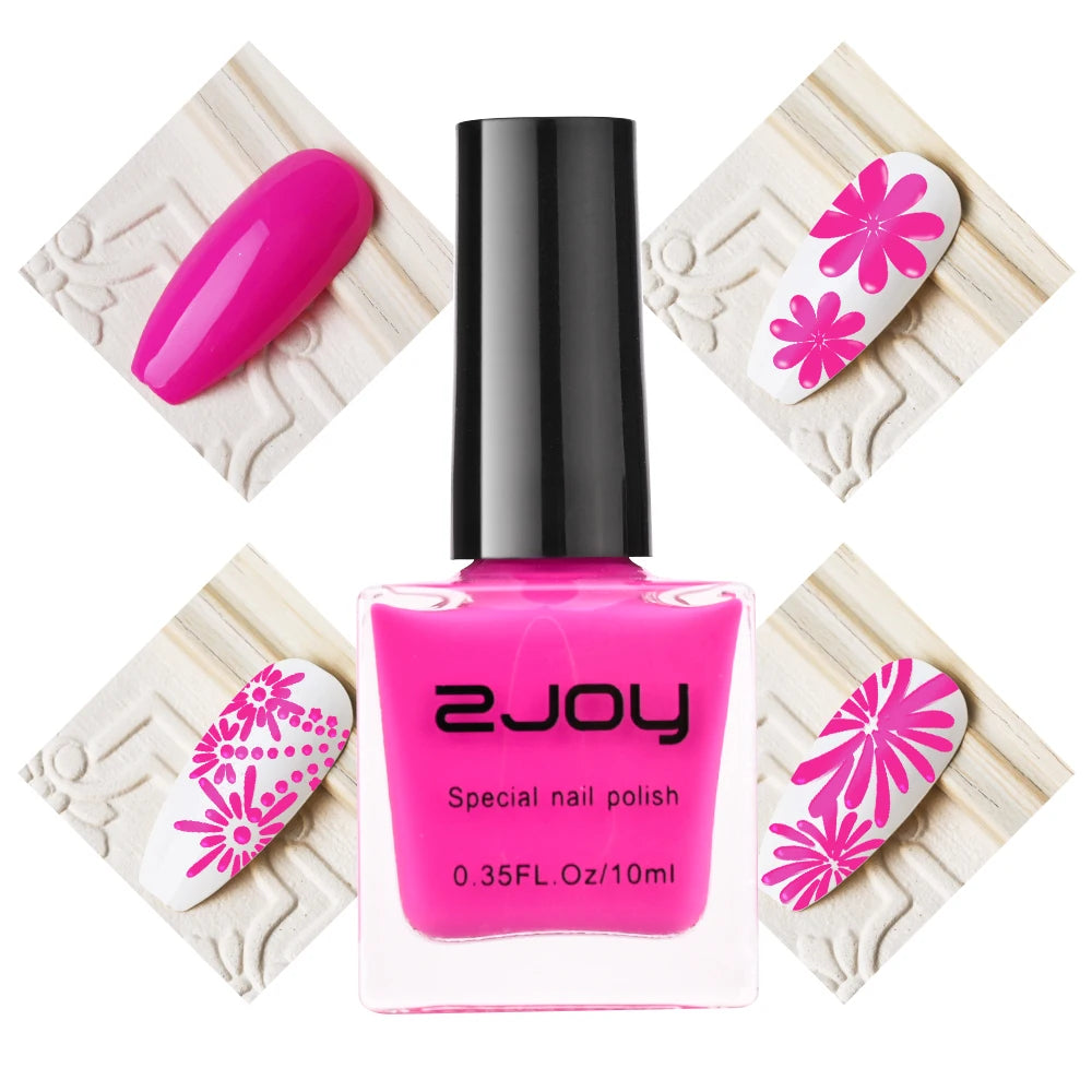 UV LED Stamping Gel Nail Polish 10ml | Vivid Nail Art Lacquer