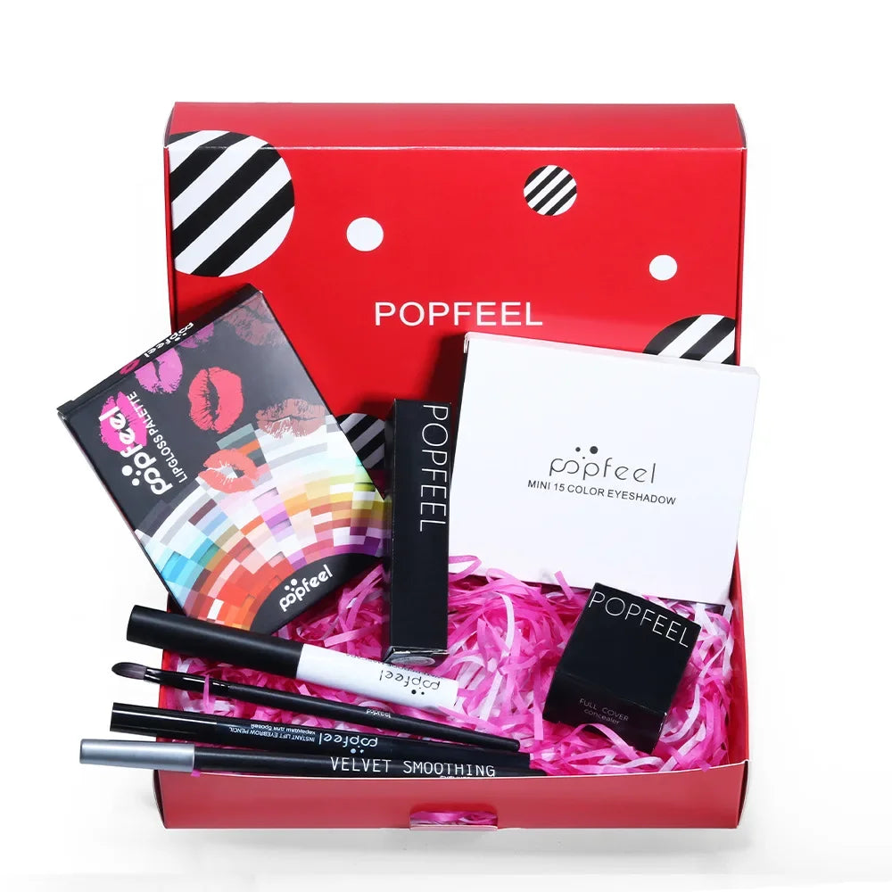 Popfeel All-in-One Makeup Kit – Eyeshadow, Bronzer & Contour Makeup Gift Set PRIMED
