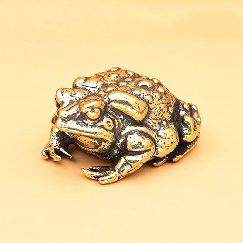 Feng Shui Money Toad Brass Ornament – Lucky Wealth Decor