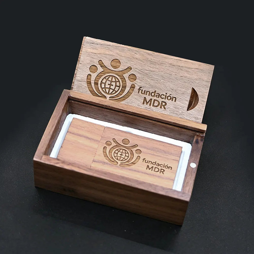 30-Pack Custom Logo Wooden USB Flash Drives 32/64/128GB USB Flash Drive PRIMED