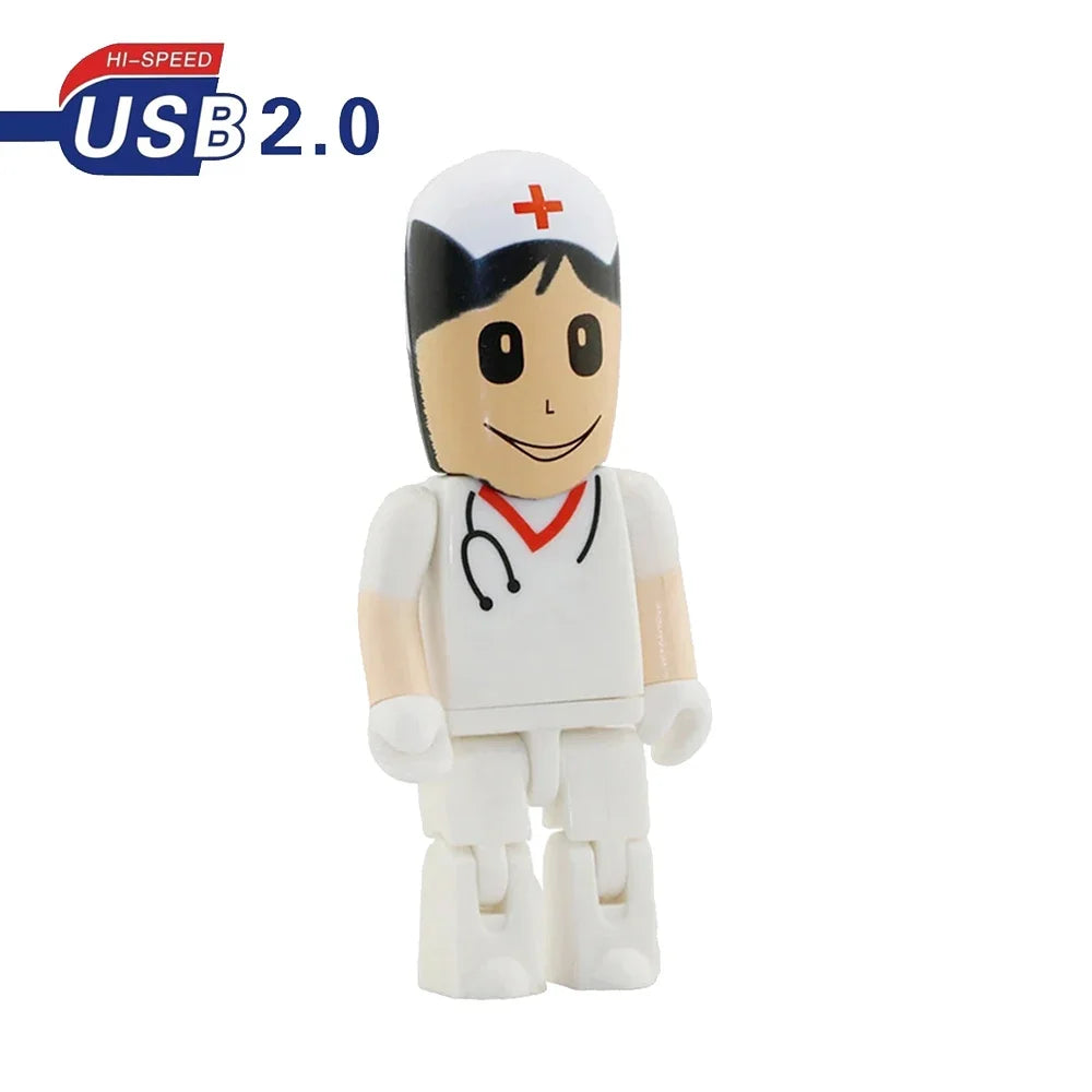 Doctor & Nurse Novelty USB Flash Drive 4GB–64GB | USB 2.0 Novelty USB Flash Drive PRIMED 8 GB Style8