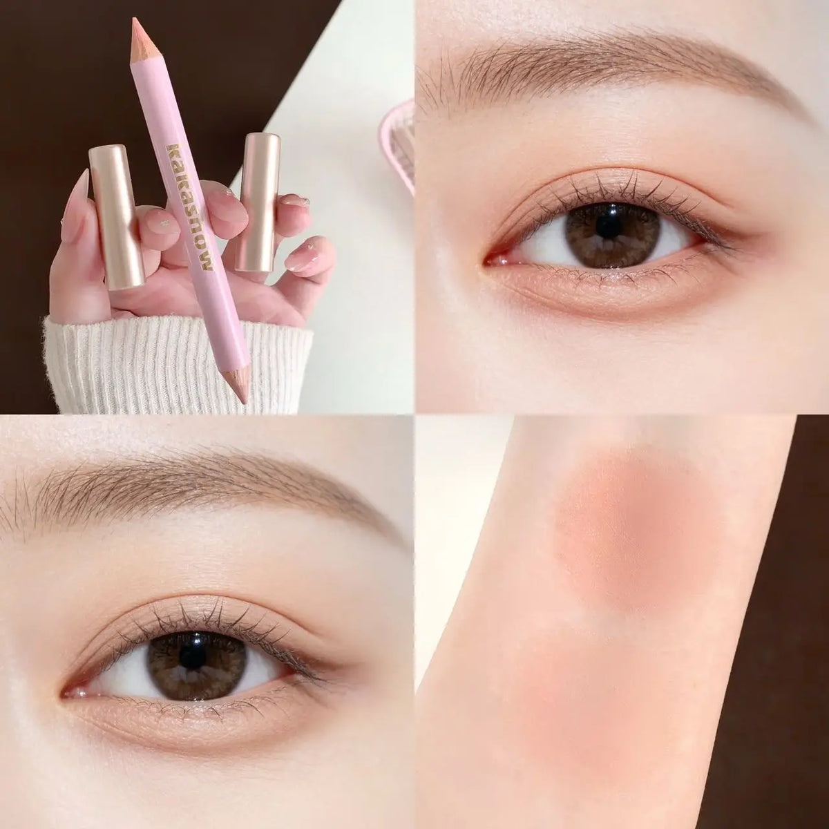 Double-Ended Lying Silkworm Pencil | Eye Brightener Stick Eye Highlighter Pencil PRIMED 1Pcs 2g and 2g
