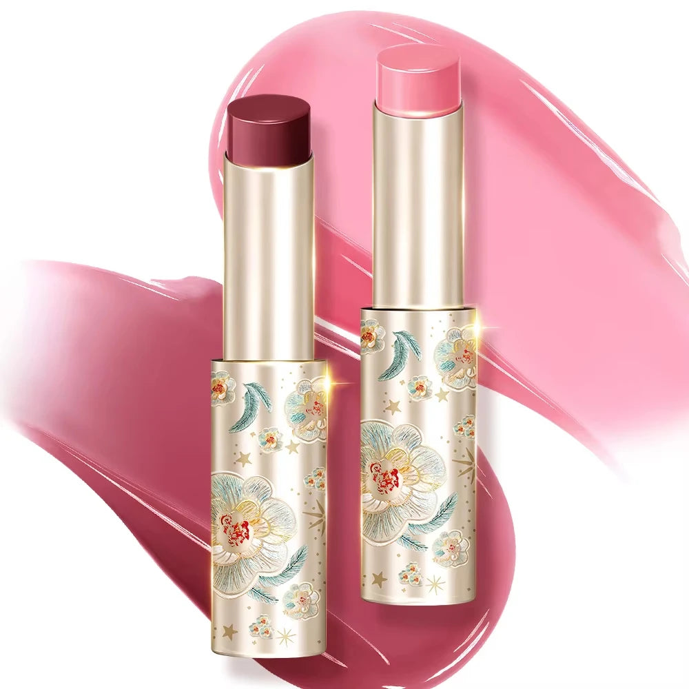CATKIN Glossy Lip Balm – 12H Hydrating Tinted Lipstick Glossy Lip Balm PRIMED C02 C06