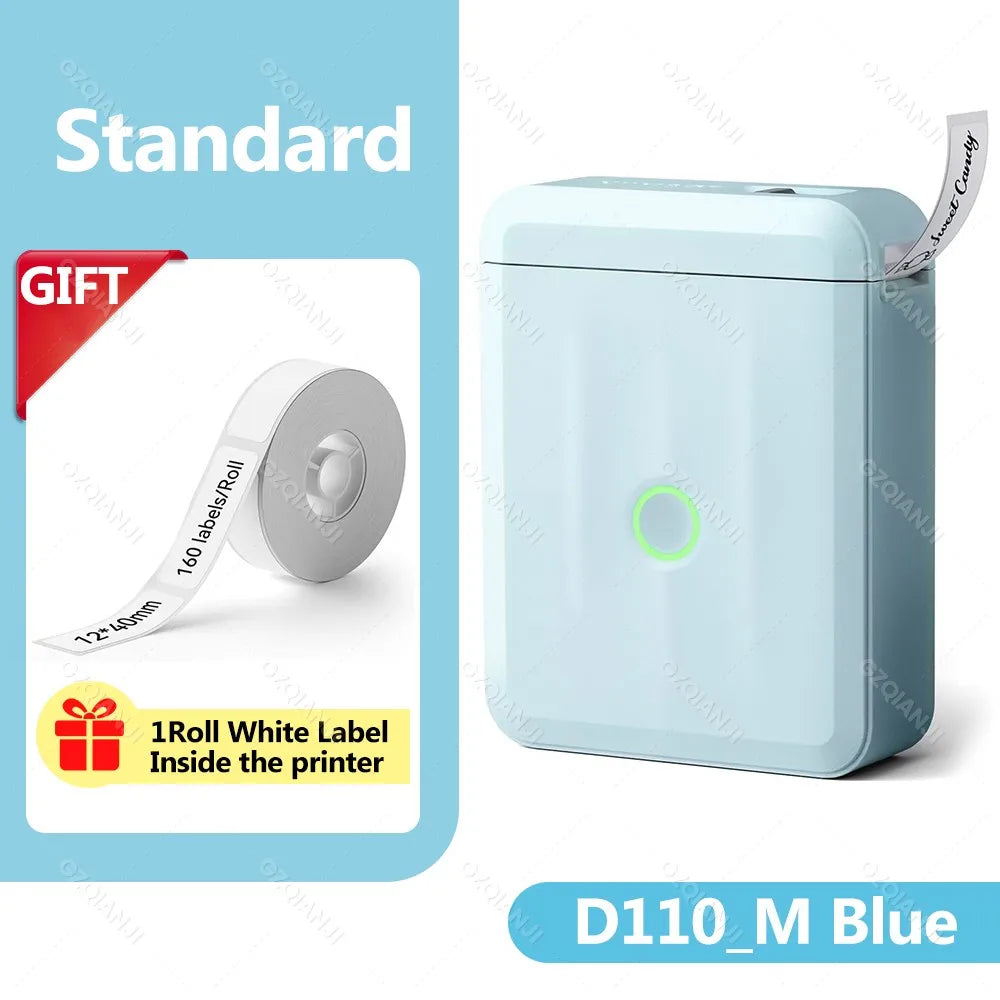 Niimbot D11H D110M Bluetooth Thermal Label Maker – 300dpi Thermal Label Maker PRIMED D110M BL
