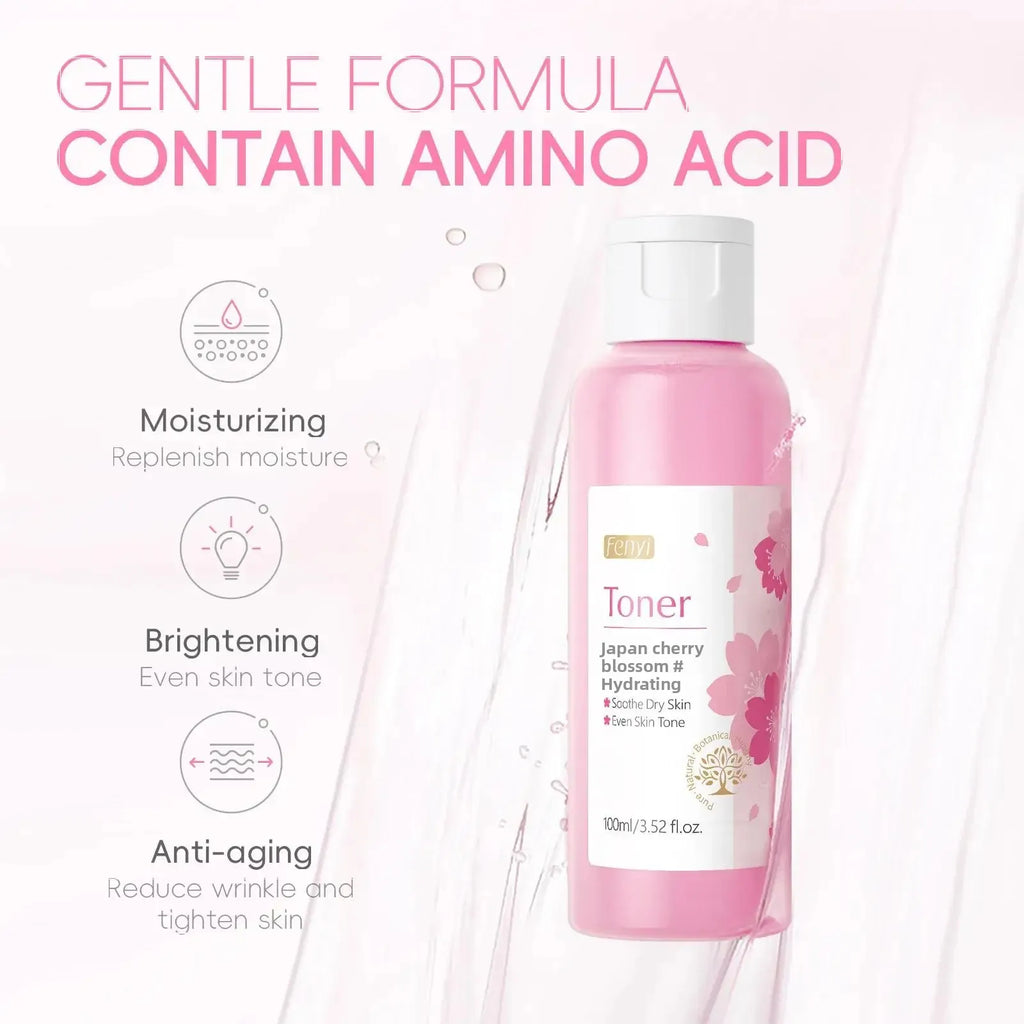 LAIKOU Cherry Blossom Facial Toner 100ml – Hydrating & Oil Control Facial Toner PRIMED