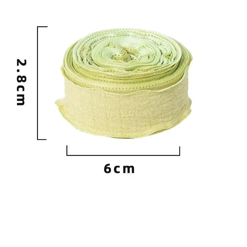 10 Yards Fishtail Wave Edge Pleated Chiffon Ribbon 2.5cm