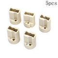 5-Pack G9 Ceramic Lamp Holder Socket 110-220V 3A with Lead Wire Lamp Holder Socket PRIMED No plug 5PCS